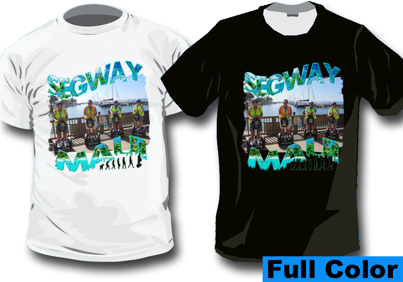 Segway Maui Tour Tshirt Design PNG with transparent background