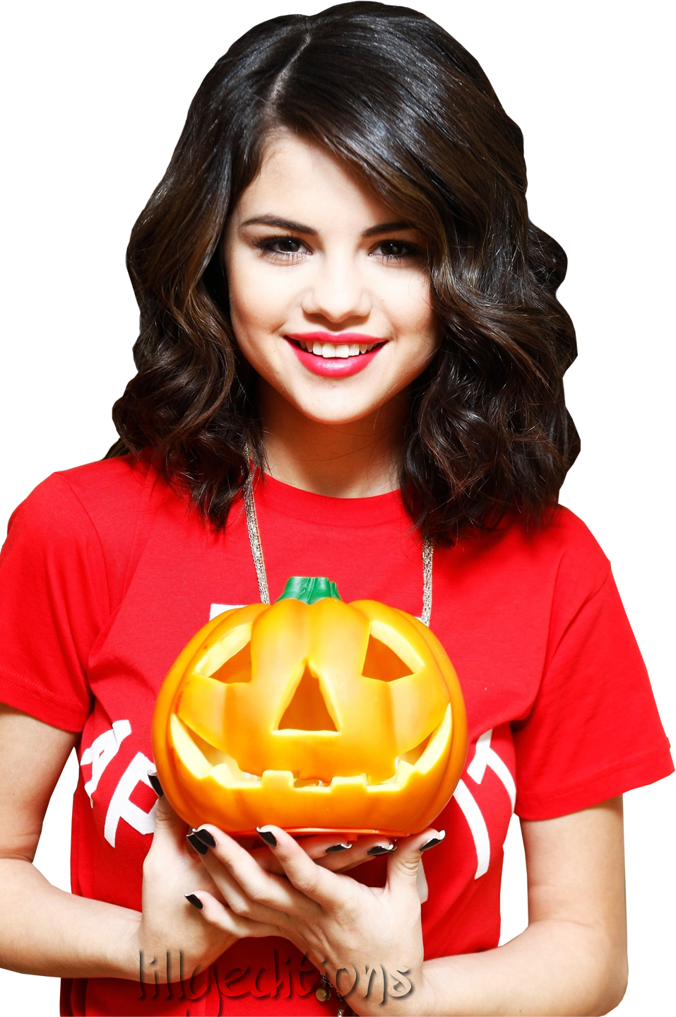 Selena Gomez Halloween Pumpkin