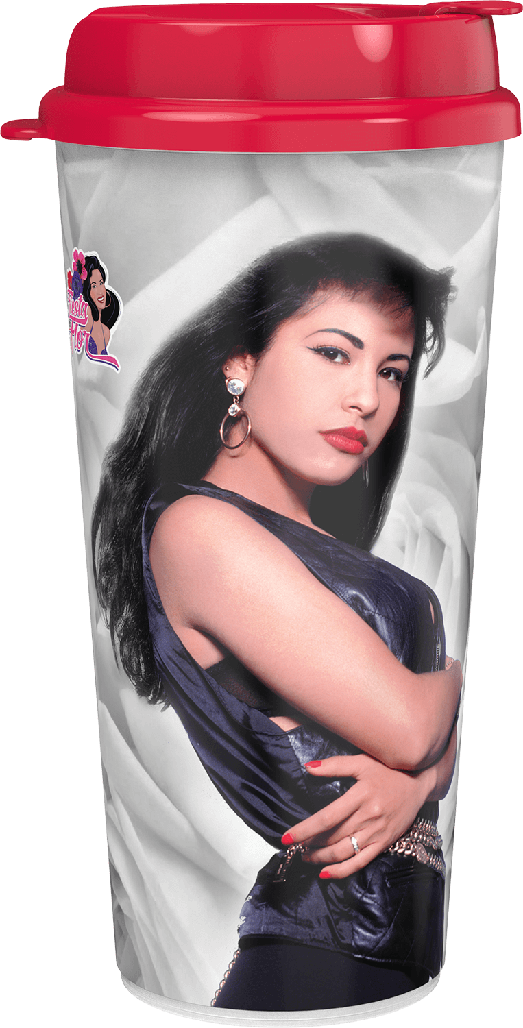 Commemorative Cup Image - Selena Quintanilla Perez PNG with transparent background