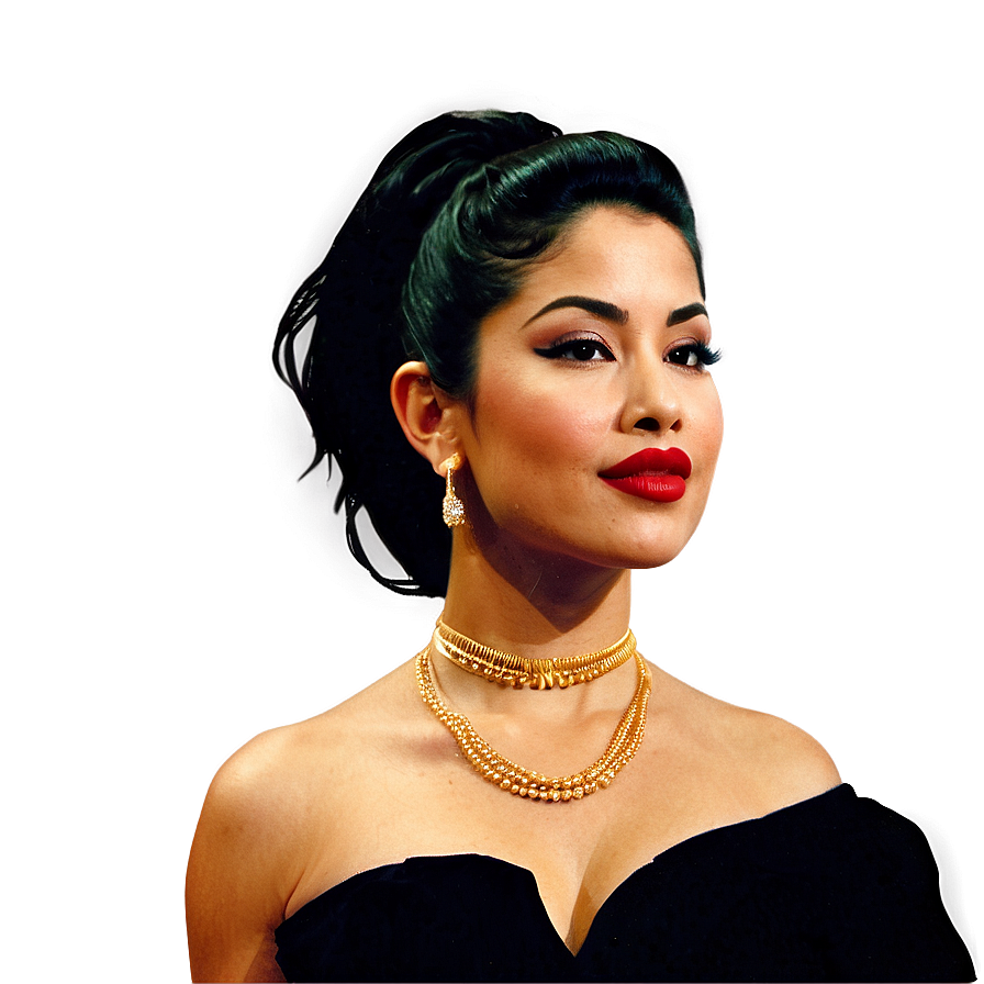 Selena Quintanilla Grammy Awards Look PNG ath92 PNG with transparent background