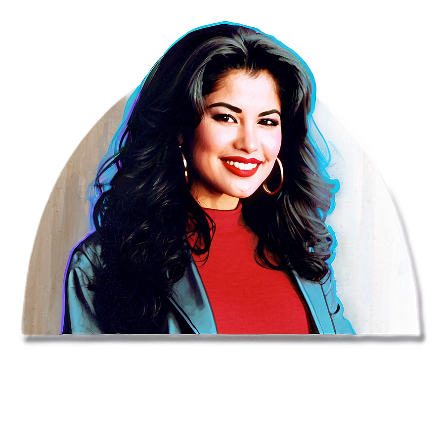 Selena Quintanilla Portrait PNG 06112024 PNG with transparent background
