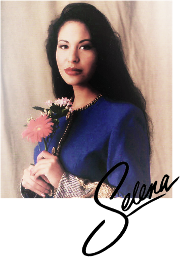 Selena Quintanilla Portraitwith Flowers