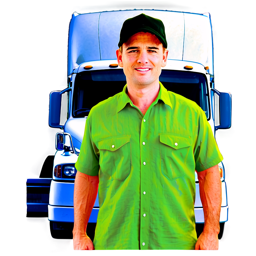 Semi Truck Driver Png Axs