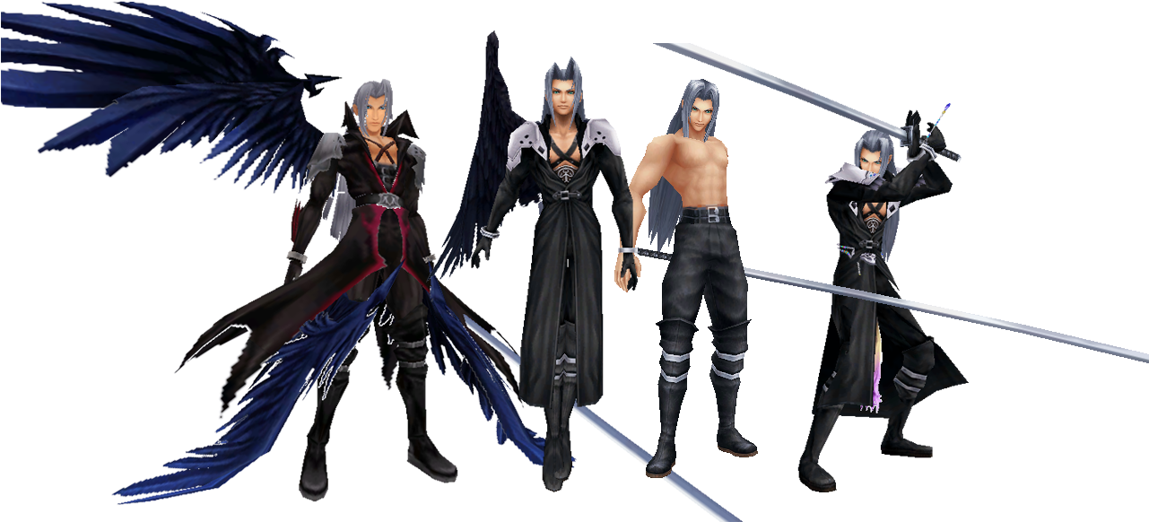 Sephiroth Evolution Poses