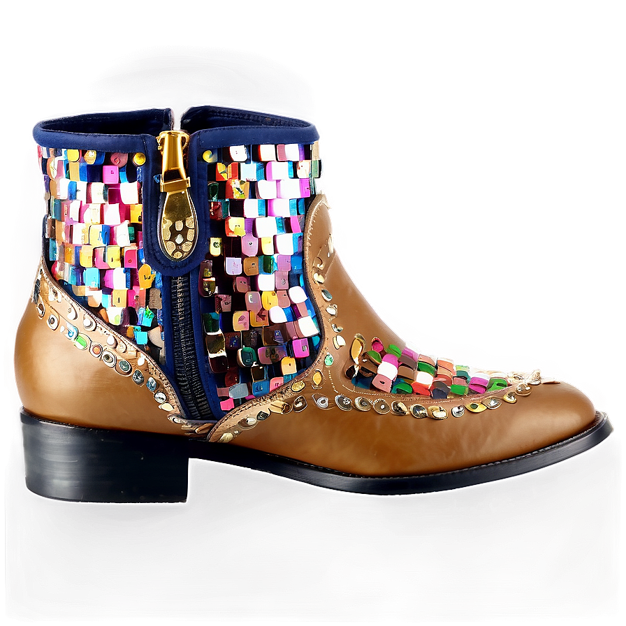 Sequin Boot Png 17