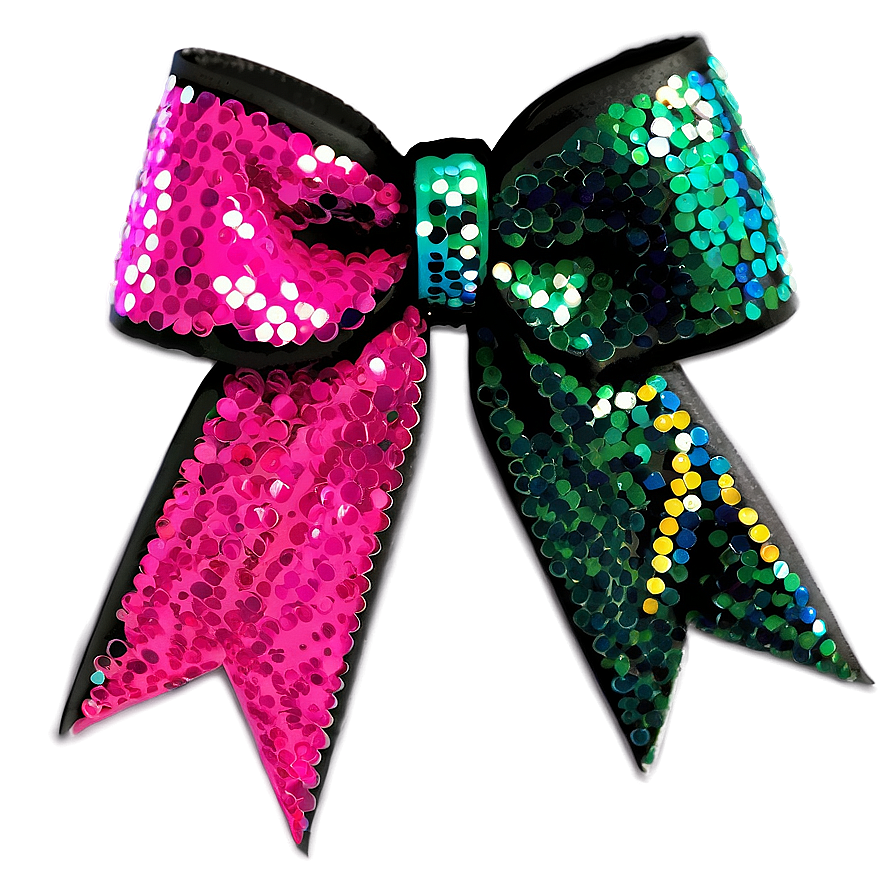 Sequin Cheer Bow PNG 06212024 PNG image with a transparent background, free high-resolution download