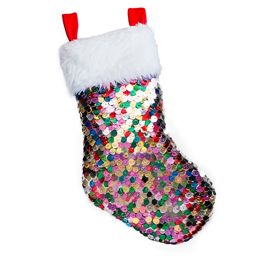 Sequin Christmas Stocking Png Bll98