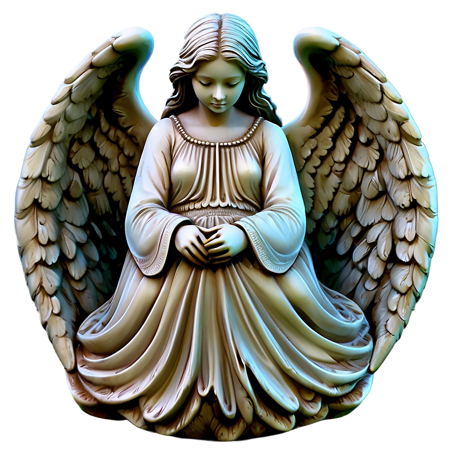 Serene Angel Sculpture Png 06202024