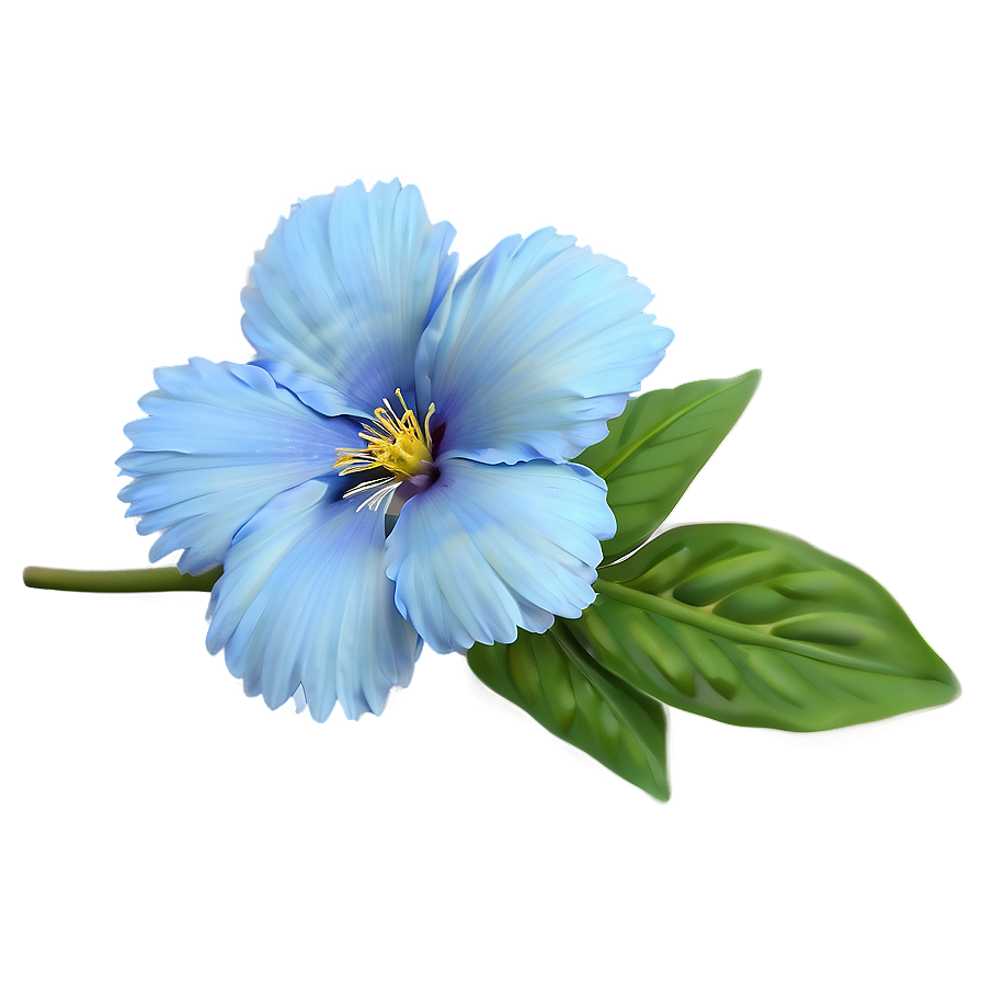 Serene Blue Flower PNG 05242024 PNG with transparent background