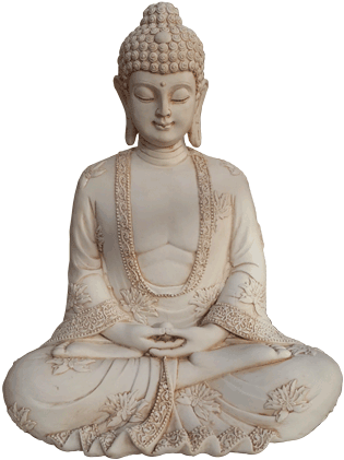 Japanese Lotus Style Meditation Buddha Statue 23cm - Meditation Lotus Position Buddha PNG with transparent background