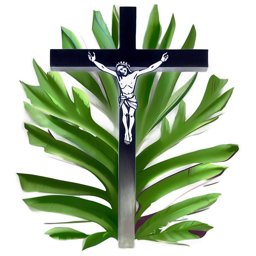 Serene Catholic Cross Scene Png Dph