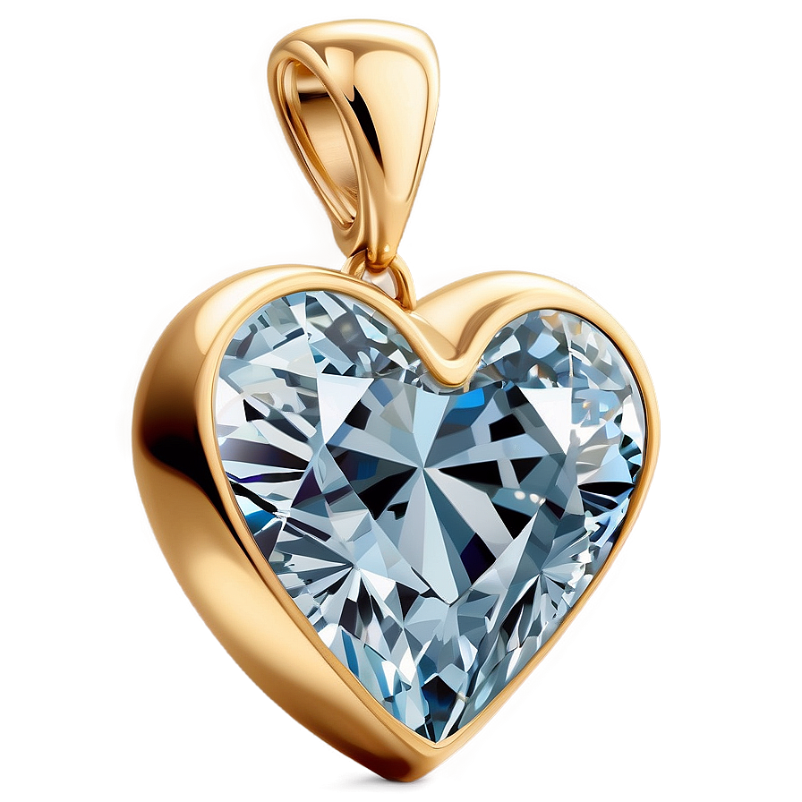 Serene Diamond Heart Png Aqp