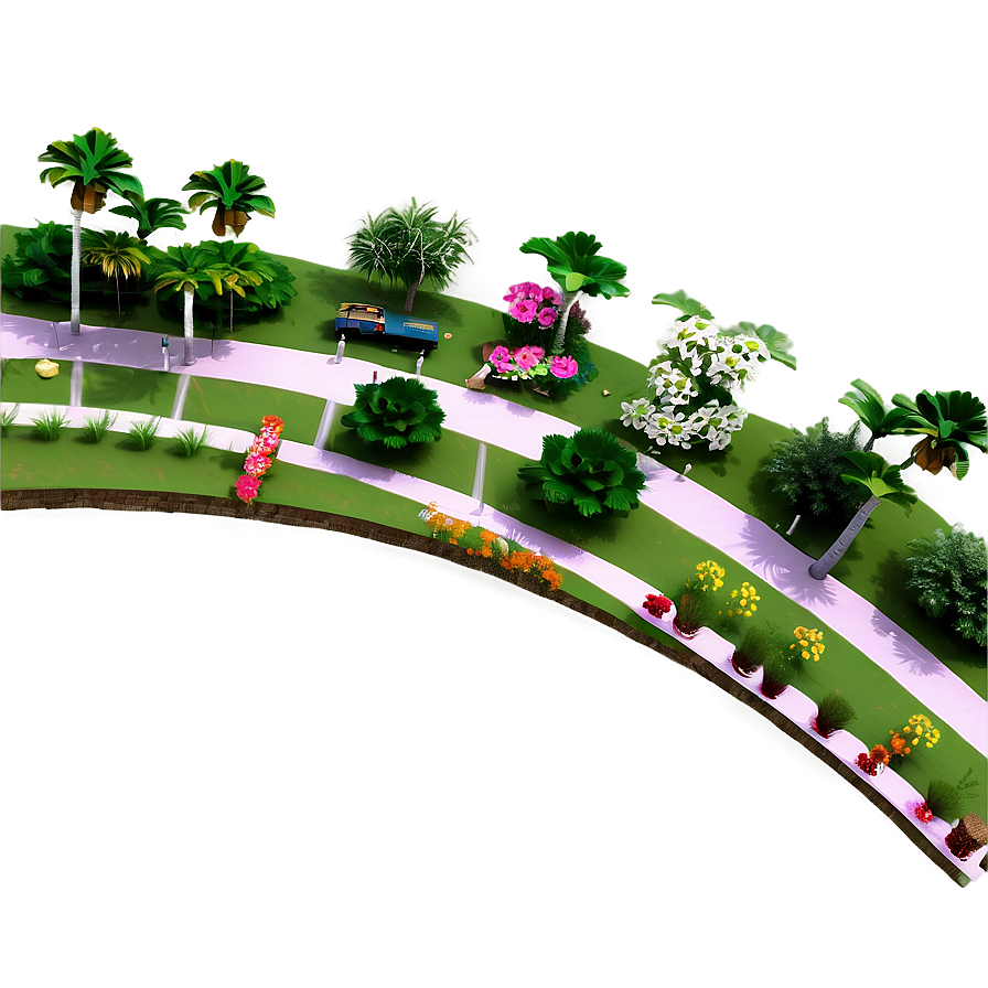 Serene Garden Trail PNG 06202024 PNG with transparent background