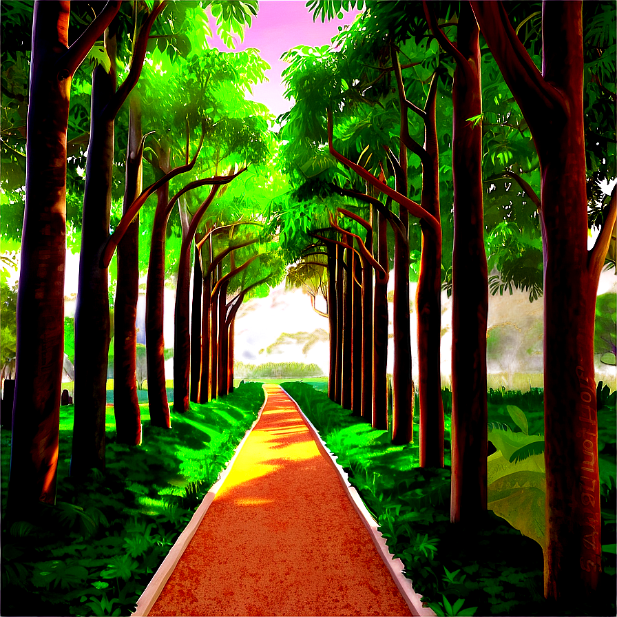 Serene Garden Trail PNG vxp68 PNG with transparent background
