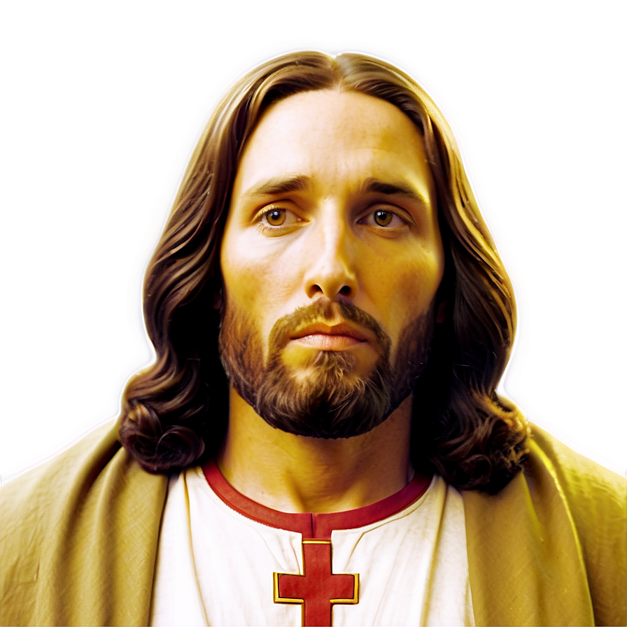 Serene Jesus Face Png Qmx