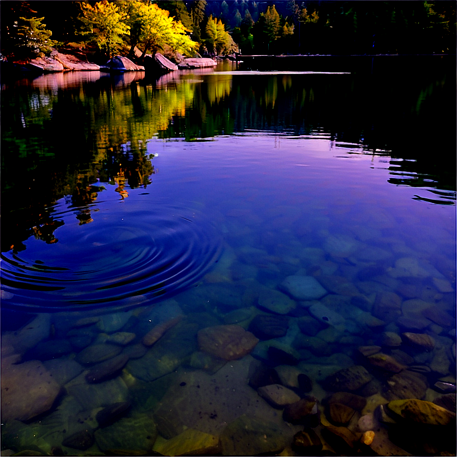 Serene Lake Ripple Water Png Fhs30