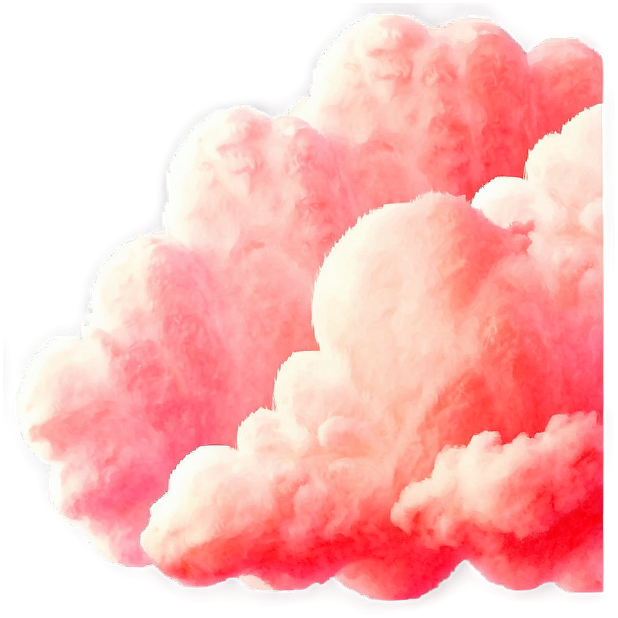 Serene Pink Cloud Background Png Xgf97