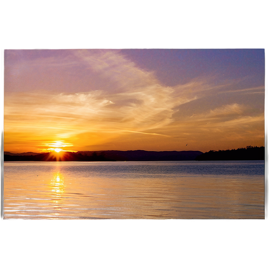 Serene Puget Sound Sunset Png 9