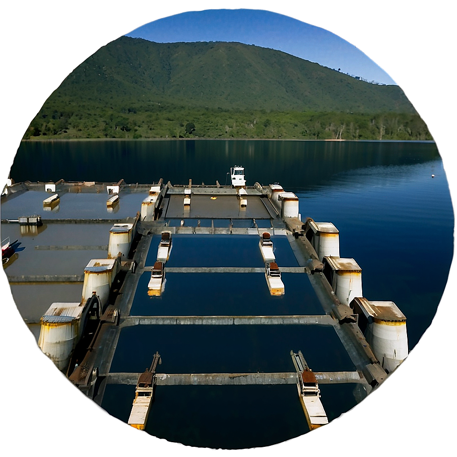 Serene Water Reservoir Dam Png 06292024