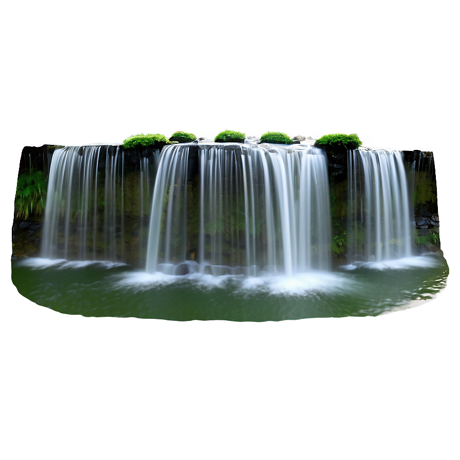 Serene Waterfall Png Vql