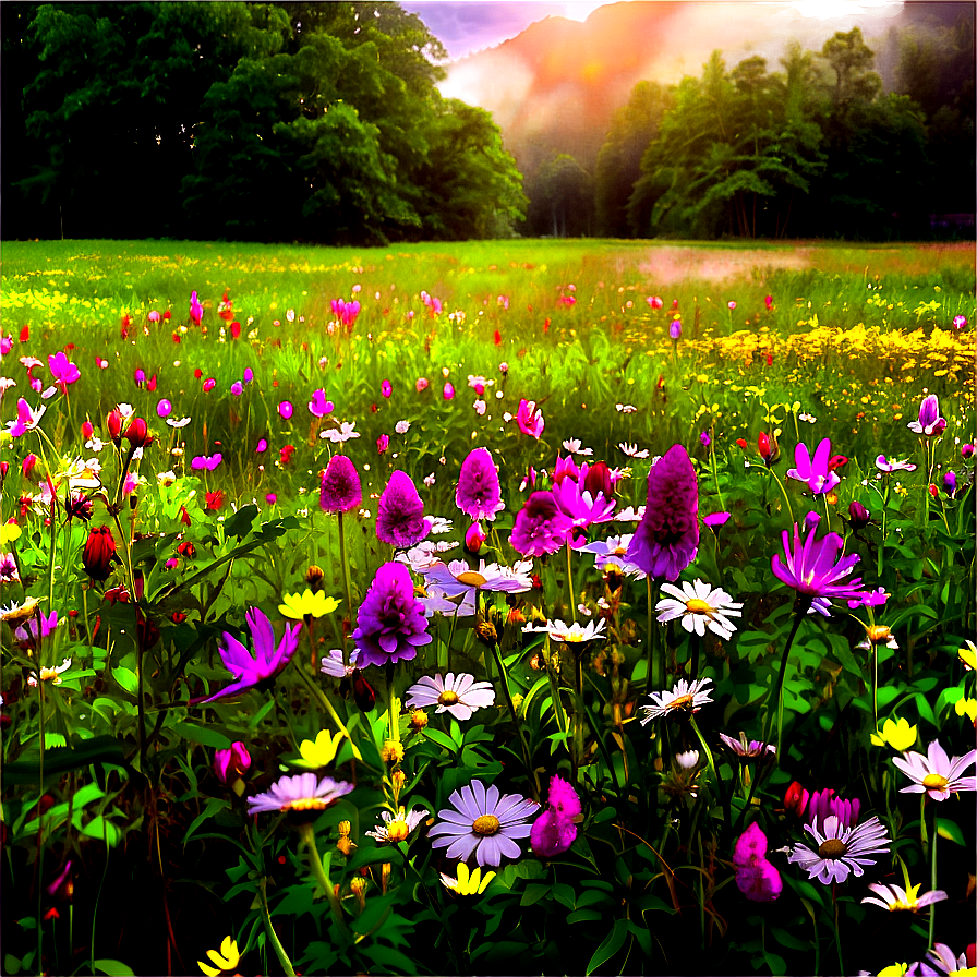 Serene Wildflower Field Png Vrh