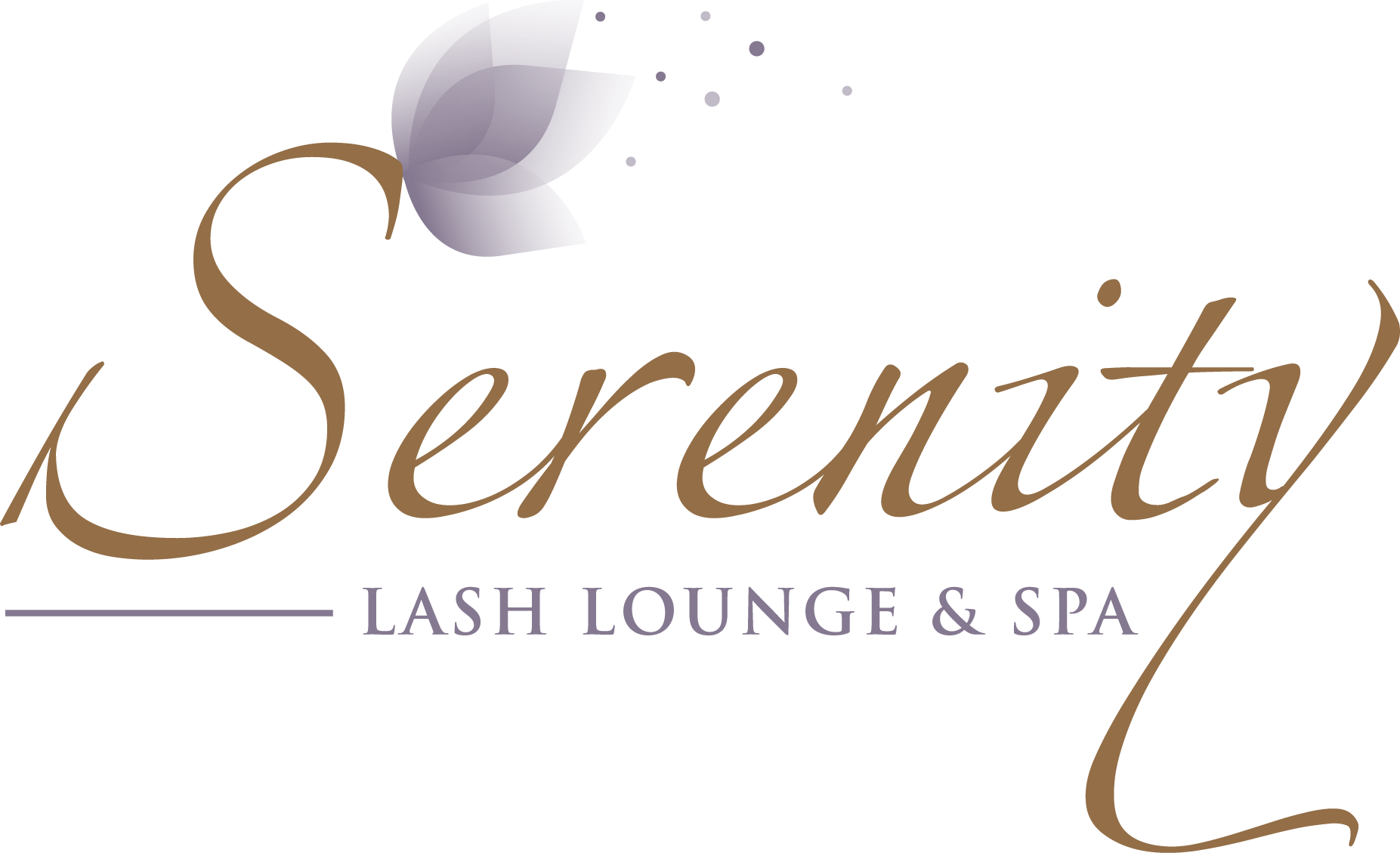 Serenity Lash Loungeand Spa Logo PNG with transparent background