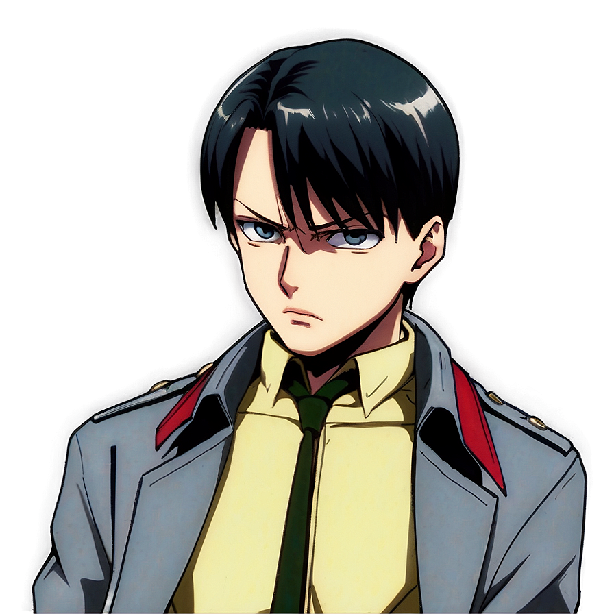 Serious Levi Ackerman Face Png 59