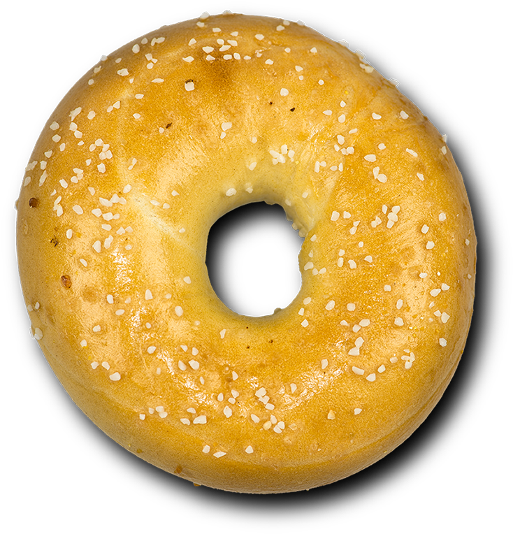 Sesame Seed Bagel Top View