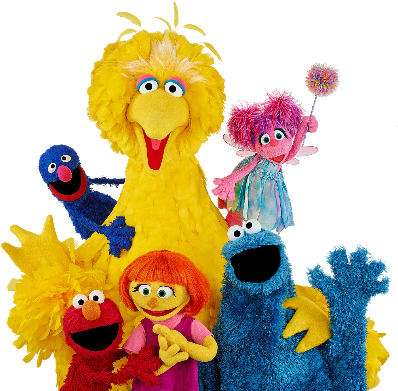 Sesame Street Characters Gathering