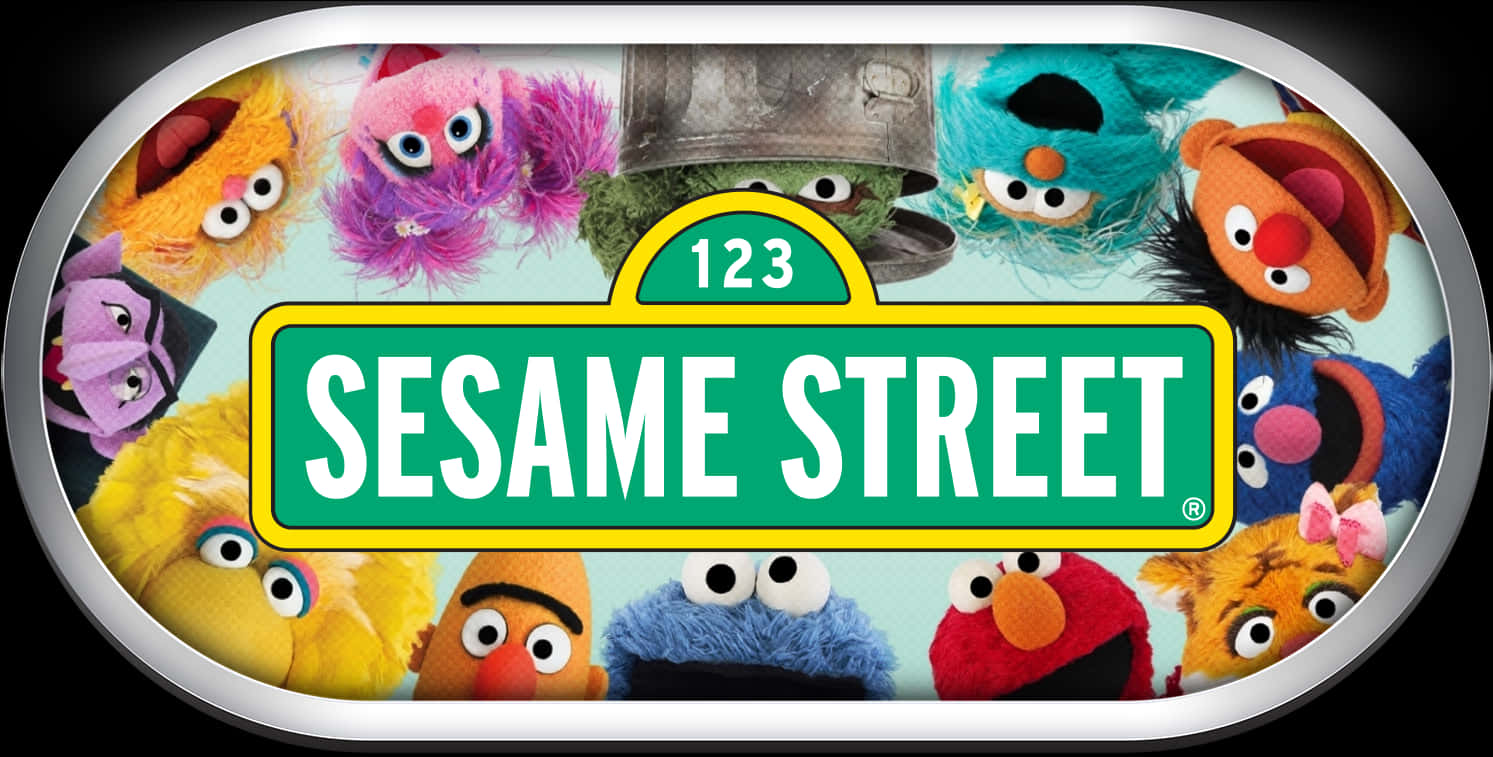 Sesame Street - Sesame Street Sign Edible Image Cake Cupcake Topper PNG with transparent background