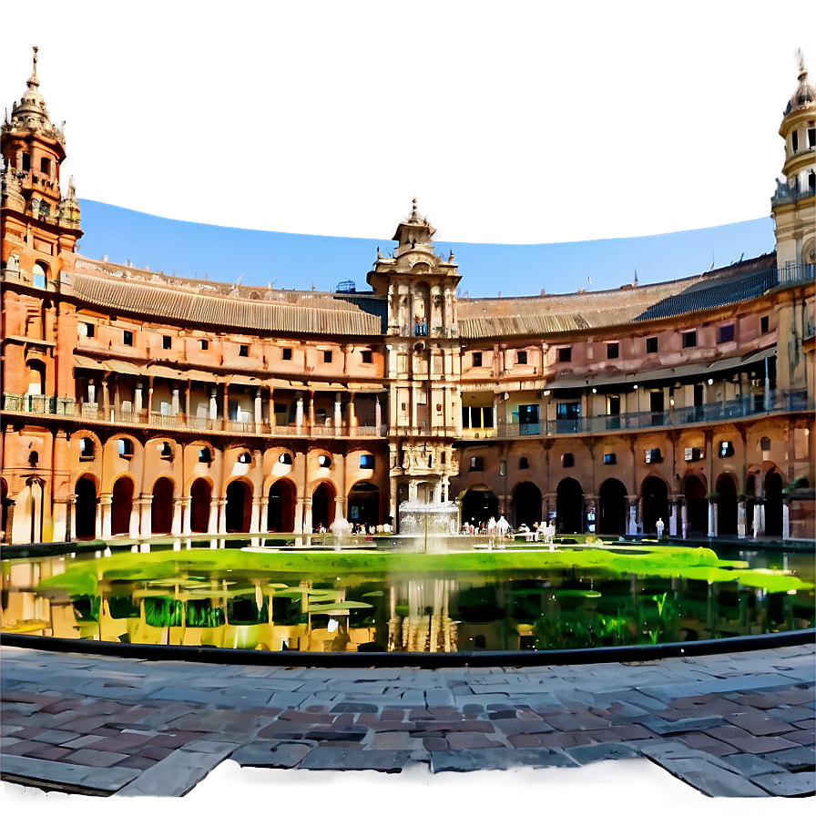 Sevilla Plaza De España Panorama Png Rno48