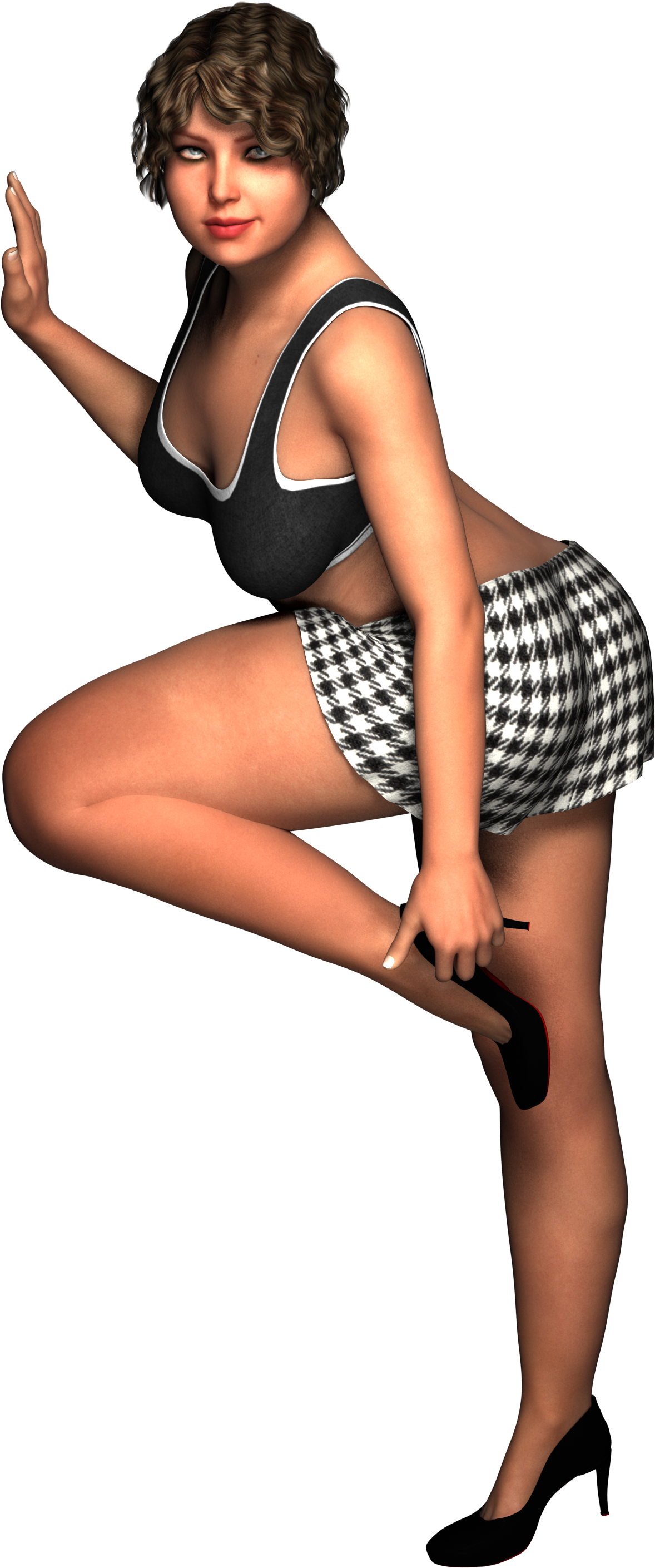 Sexy 3d Render Png, Transparent Png PNG with transparent background