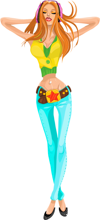 Sexy Girl Vector Png Transparent Image - Girl Sexy Transparent Png, Png Download PNG with transparent background