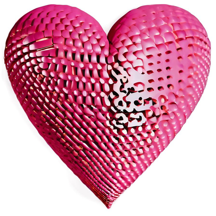 Shaded Pink Heart Png 69