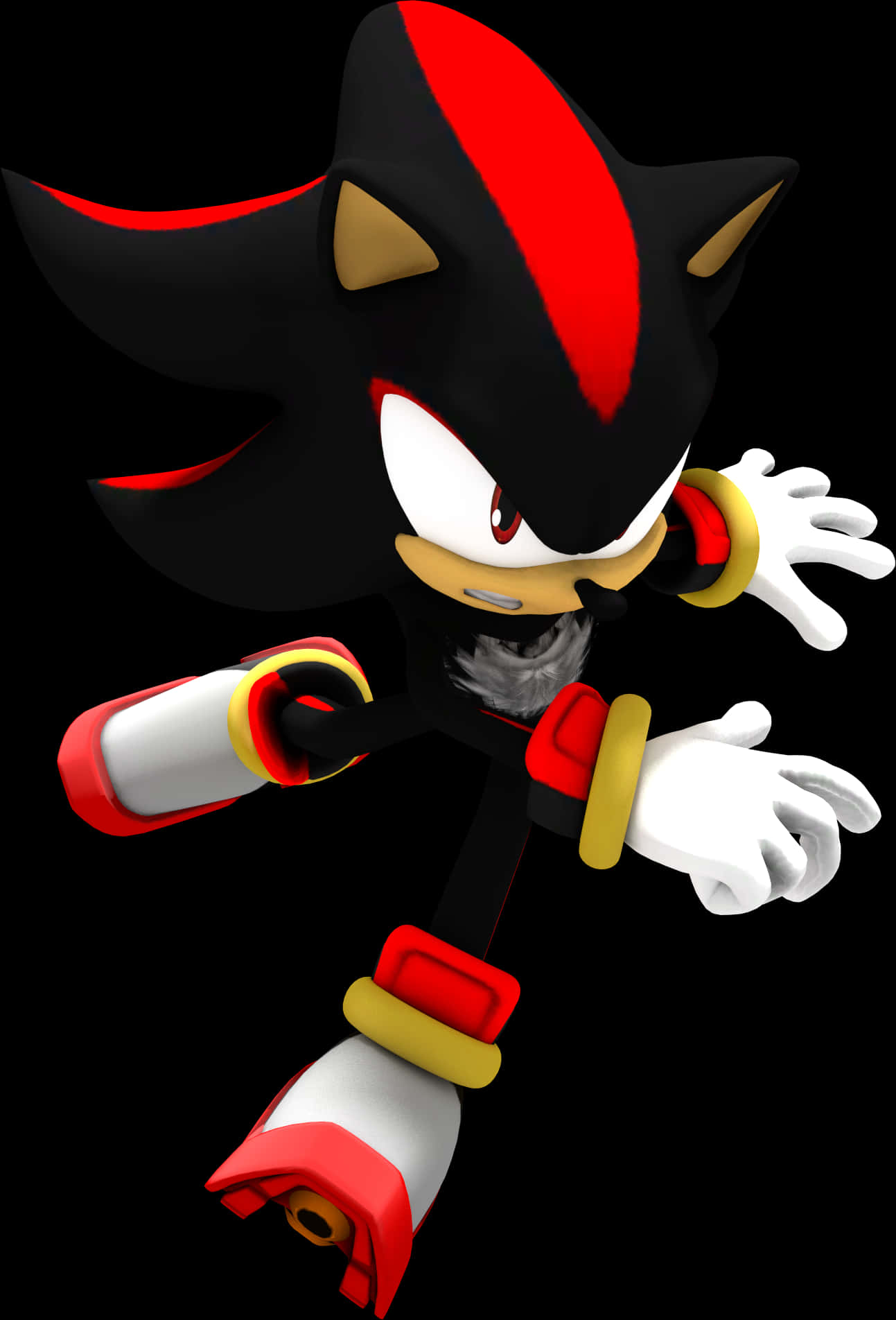 Shadow The Hedgehog Character Pose