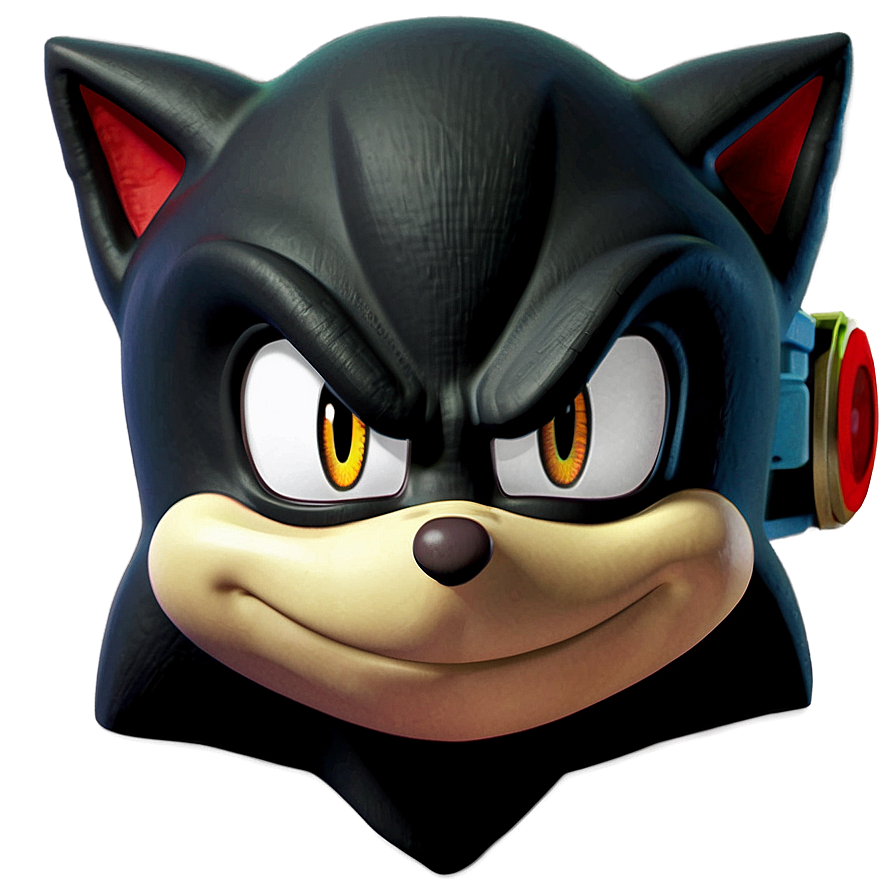 Shadow The Hedgehog Face Close-up Png 87