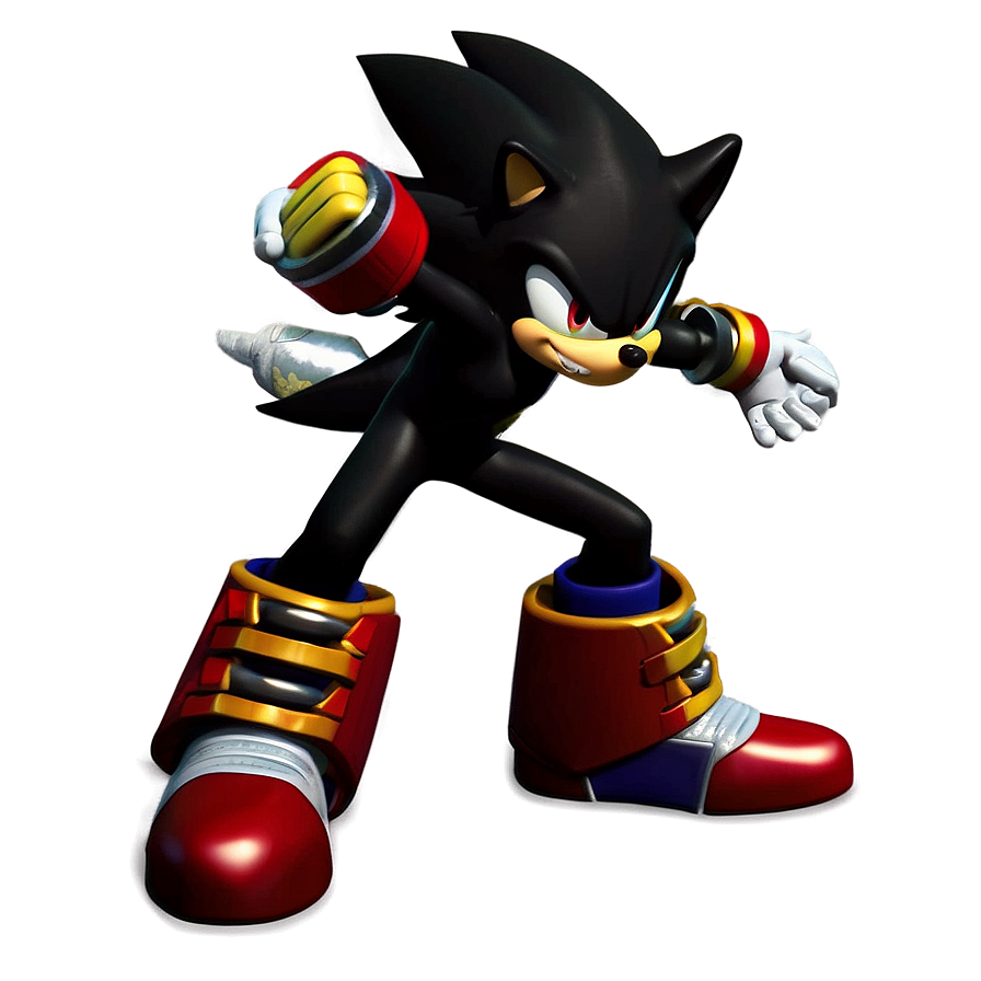 Shadow The Hedgehog in Action PNG kmf PNG with transparent background