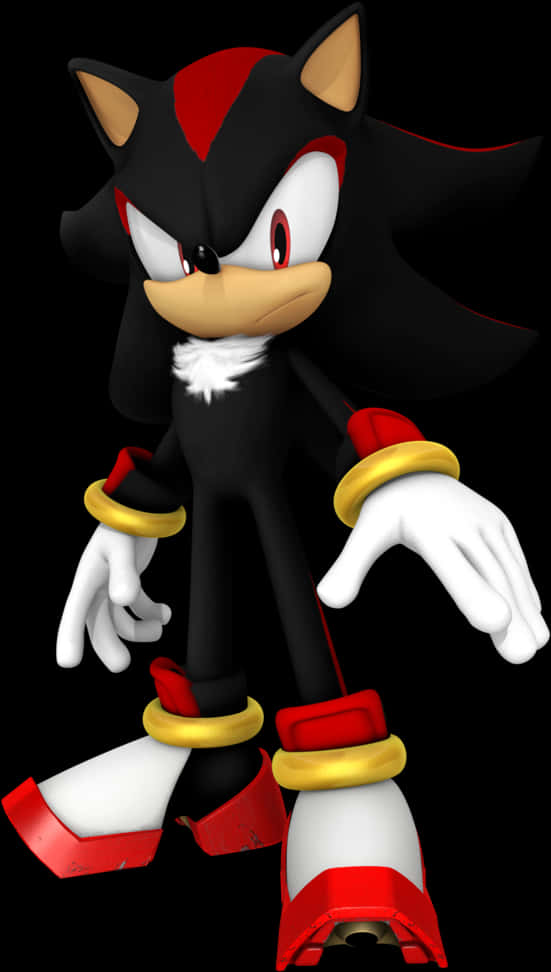 Shadow The Hedgehog Standing Pose