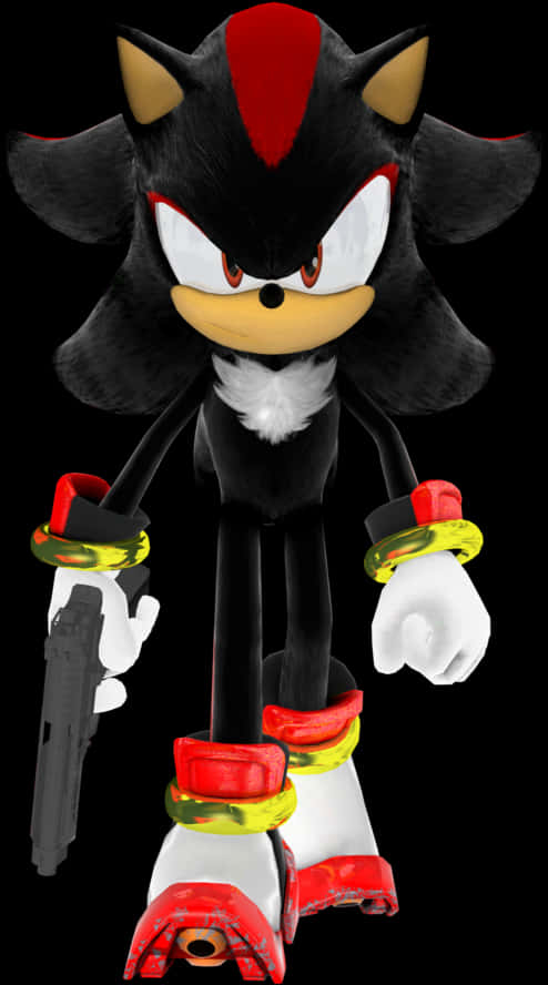 Shadow The Hedgehog With Gun