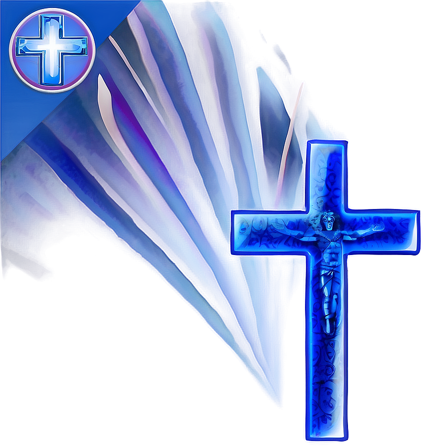 Shadowed Blue Cross Profile Png 06292024