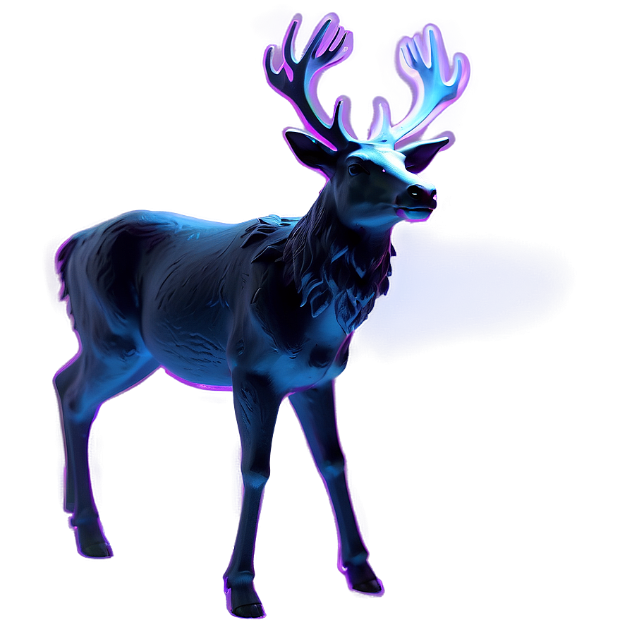 Shadowy Stag Figure Png Xws26