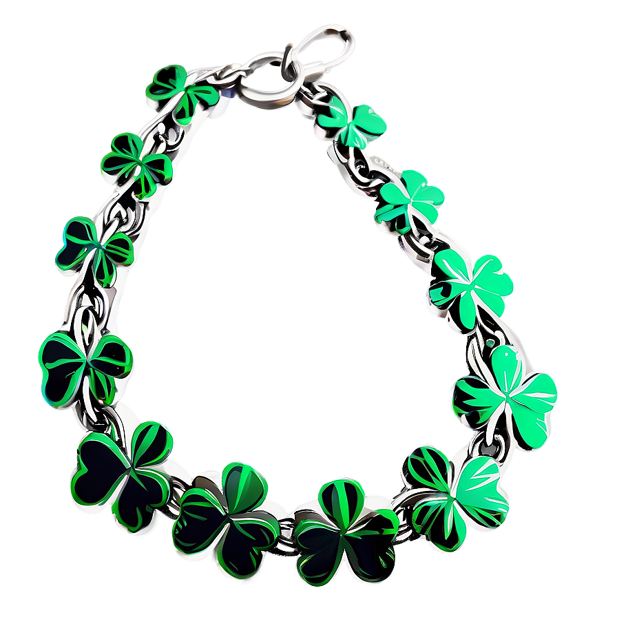 Shamrock Chain Necklace Png 05242024