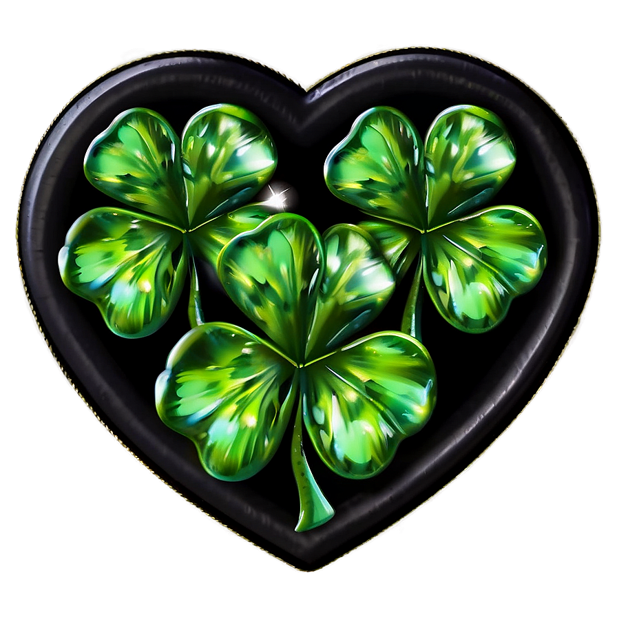 Shamrock Heart Love Png 05242024