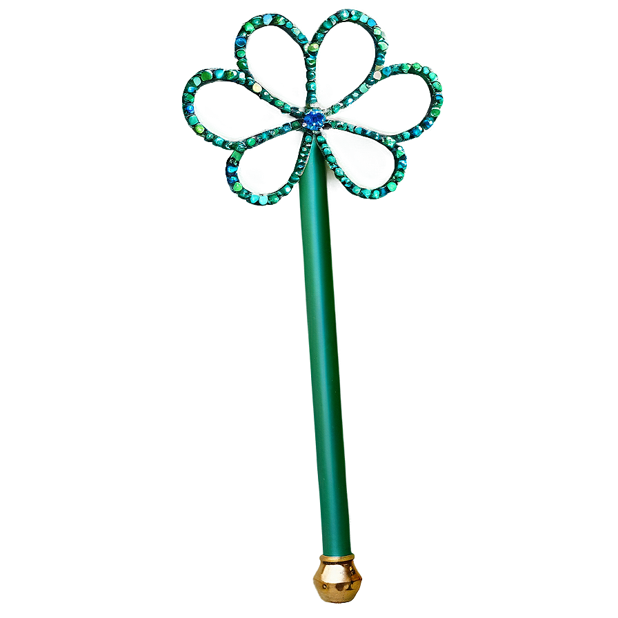 Shamrock Magic Wand Png 05242024