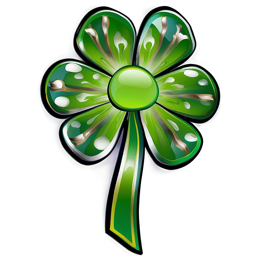 Shamrock Ribbon Badge Png 63