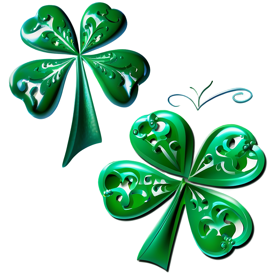 Shamrock With Scroll Png 05242024