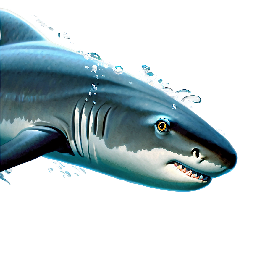 Shark Cartoon With Glasses Png 06262024