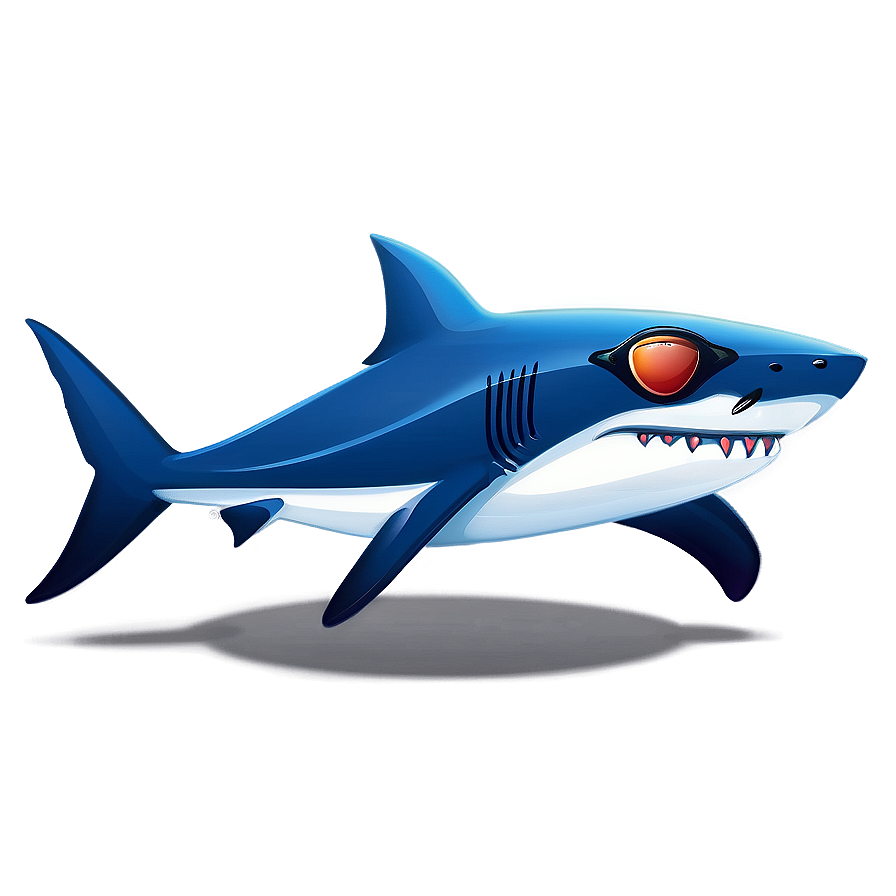 Shark Cartoon With Sunglasses Png Qwx24