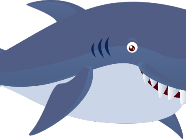 Shark Clipart Man - Cartoon Shark Shower Curtain PNG with transparent background