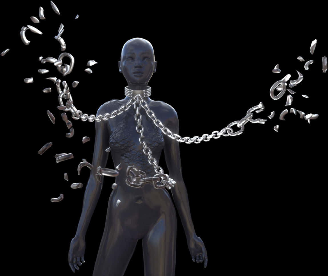 Shattered_ Chains_ Freedom_ Concept